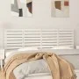 Wandbett-Kopfteil aus massivem weißem Kiefernholz, 166 x 3 x 63 cm von vidaXL, Kopf- und Fußteile - Ref: Foro24-824749, Preis...