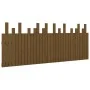 Wandbett-Kopfteil aus massivem Kiefernholz, honigbraun, 204 x 3 x 80 cm von vidaXL, Kopf- und Fußteile - Ref: Foro24-824781, ...