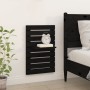Wandtischregale 2 Stück aus massivem schwarzem Kiefernholz von vidaXL, Regale und Regale - Ref: Foro24-824772, Preis: 39,64 €...