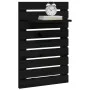 Estantes mesitas de pared 2 uds madera maciza de pino negro de vidaXL, Estantes y estanterías - Ref: Foro24-824772, Precio: 3...
