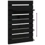Estantes mesitas de pared 2 uds madera maciza de pino negro de vidaXL, Estantes y estanterías - Ref: Foro24-824772, Precio: 3...