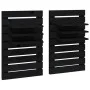 Wall table shelves 2 pcs solid black pine wood by vidaXL, Shelves and shelves - Ref: Foro24-824767, Price: 55,42 €, Discount: %