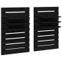 Wandtischregale 2 Stück aus massivem schwarzem Kiefernholz von vidaXL, Regale und Regale - Ref: Foro24-824767, Preis: 56,06 €...