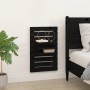 Wandtischregale 2 Stück aus massivem schwarzem Kiefernholz von vidaXL, Regale und Regale - Ref: Foro24-824767, Preis: 56,06 €...