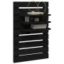 Wall table shelves 2 pcs solid black pine wood by vidaXL, Shelves and shelves - Ref: Foro24-824767, Price: 55,42 €, Discount: %