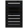 Wandtischregale 2 Stück aus massivem schwarzem Kiefernholz von vidaXL, Regale und Regale - Ref: Foro24-824767, Preis: 56,06 €...