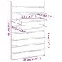 Wall table shelves 2 pcs solid black pine wood by vidaXL, Shelves and shelves - Ref: Foro24-824767, Price: 55,42 €, Discount: %