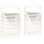 Wall table shelves 2 pcs solid white pine wood by vidaXL, Shelves and shelves - Ref: Foro24-824769, Price: 57,11 €, Discount: %