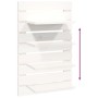 Wall table shelves 2 pcs solid white pine wood by vidaXL, Shelves and shelves - Ref: Foro24-824769, Price: 57,11 €, Discount: %