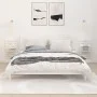 Wandtischregale 2 Stück aus massivem weißem Kiefernholz von vidaXL, Regale und Regale - Ref: Foro24-824764, Preis: 78,47 €, R...