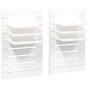 Wall table shelves 2 pcs solid white pine wood by vidaXL, Shelves and shelves - Ref: Foro24-824764, Price: 79,80 €, Discount: %