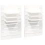 Wandtischregale 2 Stück aus massivem weißem Kiefernholz von vidaXL, Regale und Regale - Ref: Foro24-824764, Preis: 78,47 €, R...