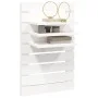 Wandtischregale 2 Stück aus massivem weißem Kiefernholz von vidaXL, Regale und Regale - Ref: Foro24-824764, Preis: 78,47 €, R...