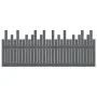 Cabecero de cama de pared madera maciza pino gris 204x3x80 cm de vidaXL, Cabeceros y pies de cama - Ref: Foro24-824780, Preci...