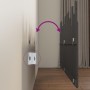 Wandbett-Kopfteil aus massivem Kiefernholz in Grau, 204 x 3 x 80 cm von vidaXL, Kopf- und Fußteile - Ref: Foro24-824780, Prei...