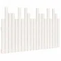 Wandbett-Kopfteil aus massivem weißem Kiefernholz, 127,5 x 3 x 80 cm von vidaXL, Kopf- und Fußteile - Ref: Foro24-824789, Pre...