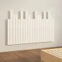 Wandbett-Kopfteil aus massivem weißem Kiefernholz, 127,5 x 3 x 80 cm von vidaXL, Kopf- und Fußteile - Ref: Foro24-824789, Pre...
