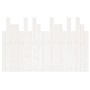 Solid white pine wood wall bed headboard 127.5x3x80 cm by vidaXL, Headboards and footboards - Ref: Foro24-824789, Price: 67,9...