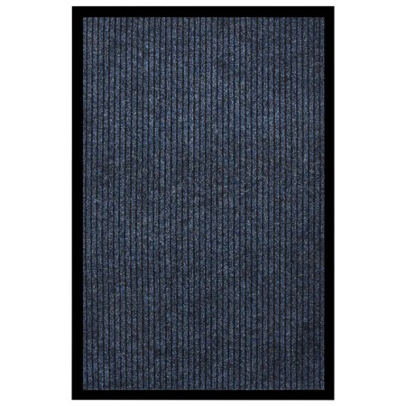 Felpudo de rayas azul 80x120 cm