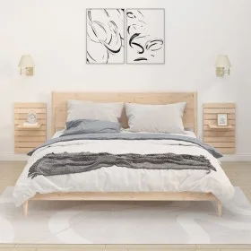 Shelves wall tables 2 units solid pine wood by vidaXL, Shelves and shelves - Ref: Foro24-824768, Price: 50,67 €, Discount: %