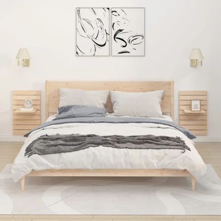 Shelves wall tables 2 units solid pine wood by vidaXL, Shelves and shelves - Ref: Foro24-824768, Price: 50,67 €, Discount: %
