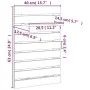Shelves wall tables 2 units solid pine wood by vidaXL, Shelves and shelves - Ref: Foro24-824768, Price: 50,67 €, Discount: %
