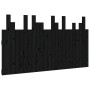 Wandbett-Kopfteil aus schwarzem Kiefernholz, 146,5 x 3 x 80 cm von vidaXL, Kopf- und Fußteile - Ref: Foro24-824797, Preis: 74...
