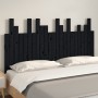 Wandbett-Kopfteil aus schwarzem Kiefernholz, 146,5 x 3 x 80 cm von vidaXL, Kopf- und Fußteile - Ref: Foro24-824797, Preis: 74...