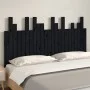 Wandbett-Kopfteil aus schwarzem Kiefernholz, 146,5 x 3 x 80 cm von vidaXL, Kopf- und Fußteile - Ref: Foro24-824797, Preis: 73...