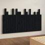 Wandbett-Kopfteil aus schwarzem Kiefernholz, 146,5 x 3 x 80 cm von vidaXL, Kopf- und Fußteile - Ref: Foro24-824797, Preis: 74...