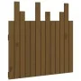 Headboard for bed, solid pine wood, honey brown, 82.5x3x80 cm by vidaXL, Headboards and footboards - Ref: Foro24-824806, Pric...