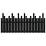 Solid black pine wood wall bed headboard 185x3x80 cm by vidaXL, Headboards and footboards - Ref: Foro24-824817, Price: 113,61...