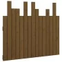 Cabecero cama pared madera maciza pino marrón miel 95,5x3x80 cm de vidaXL, Cabeceros y pies de cama - Ref: Foro24-824786, Pre...