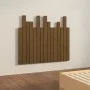 Cabecero cama pared madera maciza pino marrón miel 95,5x3x80 cm de vidaXL, Cabeceros y pies de cama - Ref: Foro24-824786, Pre...