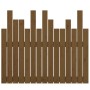 Wandbett-Kopfteil aus massivem Kiefernholz, honigbraun, 95,5 x 3 x 80 cm von vidaXL, Kopf- und Fußteile - Ref: Foro24-824786,...