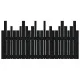 Solid black pine wood wall bed headboard 166x3x80 cm by vidaXL, Headboards and footboards - Ref: Foro24-824812, Price: 79,76 ...