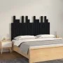 Wandbett-Kopfteil aus schwarzem Kiefernholz, 127,5 x 3 x 80 cm von vidaXL, Kopf- und Fußteile - Ref: Foro24-824792, Preis: 66...