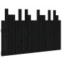 Wandbett-Kopfteil aus schwarzem Kiefernholz, 127,5 x 3 x 80 cm von vidaXL, Kopf- und Fußteile - Ref: Foro24-824792, Preis: 67...
