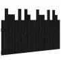 Wandbett-Kopfteil aus schwarzem Kiefernholz, 127,5 x 3 x 80 cm von vidaXL, Kopf- und Fußteile - Ref: Foro24-824792, Preis: 66...