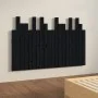 Wandbett-Kopfteil aus schwarzem Kiefernholz, 127,5 x 3 x 80 cm von vidaXL, Kopf- und Fußteile - Ref: Foro24-824792, Preis: 66...