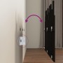 Wandbett-Kopfteil aus schwarzem Kiefernholz, 127,5 x 3 x 80 cm von vidaXL, Kopf- und Fußteile - Ref: Foro24-824792, Preis: 67...
