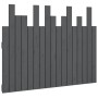 Wandbett-Kopfteil aus massivem Kiefernholz, grau, 108 x 3 x 80 cm von vidaXL, Kopf- und Fußteile - Ref: Foro24-824775, Preis:...
