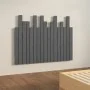 Wandbett-Kopfteil aus massivem Kiefernholz, grau, 108 x 3 x 80 cm von vidaXL, Kopf- und Fußteile - Ref: Foro24-824775, Preis:...