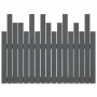 Wandbett-Kopfteil aus massivem Kiefernholz, grau, 108 x 3 x 80 cm von vidaXL, Kopf- und Fußteile - Ref: Foro24-824775, Preis:...