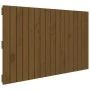 Wandbett-Kopfteil aus massivem Kiefernholz, honigbraun, 108 x 3 x 60 cm von vidaXL, Kopf- und Fußteile - Ref: Foro24-824826, ...