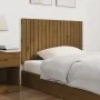 Cabecero cama pared madera maciza pino marrón miel 108x3x60 cm de vidaXL, Cabeceros y pies de cama - Ref: Foro24-824826, Prec...