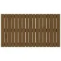 Cabecero cama pared madera maciza pino marrón miel 108x3x60 cm de vidaXL, Cabeceros y pies de cama - Ref: Foro24-824826, Prec...