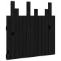 Wandbett-Kopfteil aus schwarzem Kiefernholz, 82,5 x 3 x 80 cm von vidaXL, Kopf- und Fußteile - Ref: Foro24-824807, Preis: 66,...