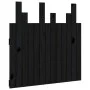 Wandbett-Kopfteil aus schwarzem Kiefernholz, 82,5 x 3 x 80 cm von vidaXL, Kopf- und Fußteile - Ref: Foro24-824807, Preis: 64,...