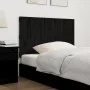 Cabecero de cama de pared madera maciza pino negro 108x3x60 cm de vidaXL, Cabeceros y pies de cama - Ref: Foro24-824827, Prec...